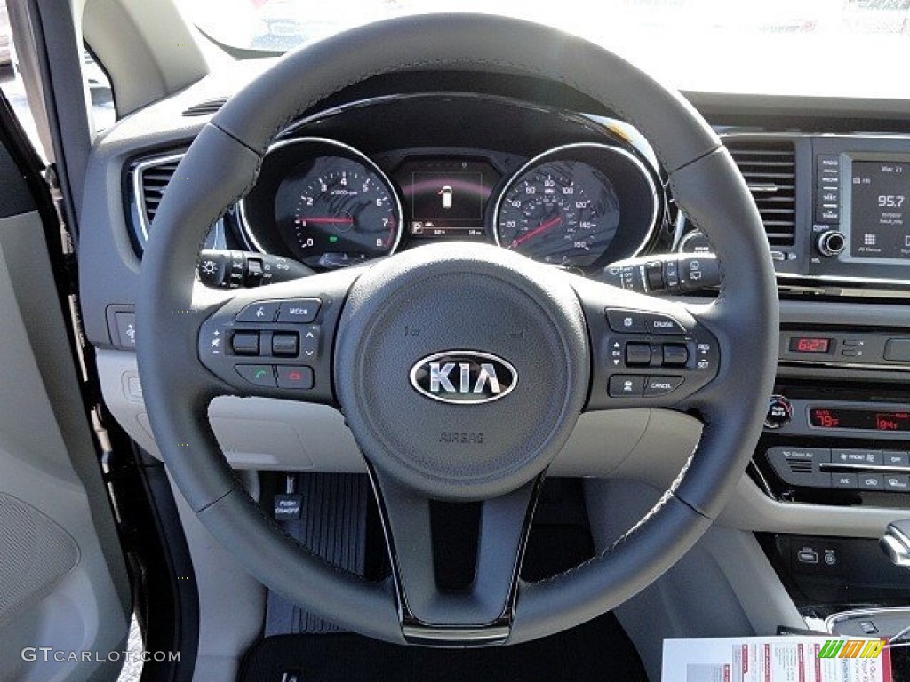 2017 Kia Sedona EX Dark Graphite Steering Wheel Photo #119363977