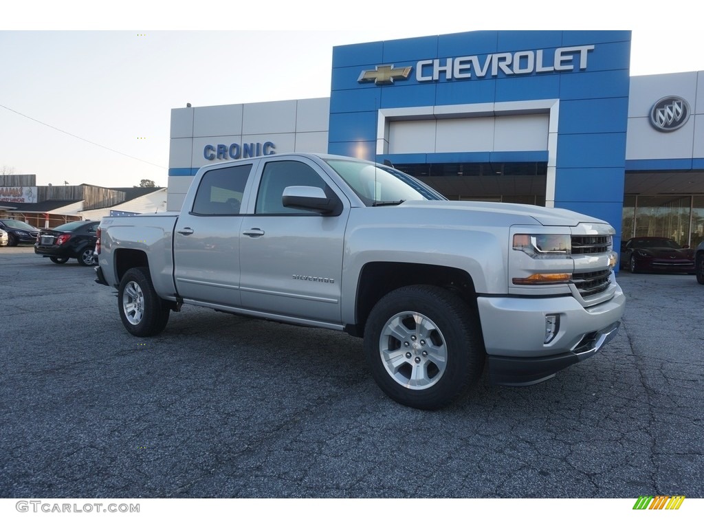 2017 Silverado 1500 LT Crew Cab 4x4 - Silver Ice Metallic / Jet Black photo #1