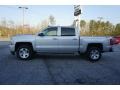 2017 Silver Ice Metallic Chevrolet Silverado 1500 LT Crew Cab 4x4  photo #4