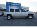 2017 Silver Ice Metallic Chevrolet Silverado 1500 LT Crew Cab 4x4  photo #8
