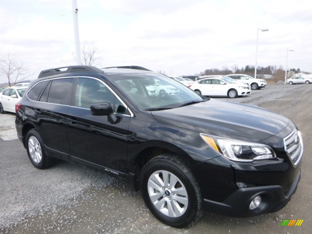 2016 Outback 2.5i Premium - Crystal Black Silica / Slate Black photo #1