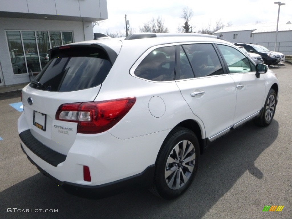 2017 Outback 2.5i Touring - Crystal White Pearl / Java Brown photo #8