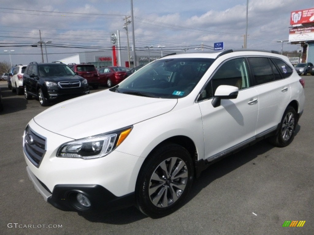 2017 Outback 2.5i Touring - Crystal White Pearl / Java Brown photo #12