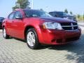 2008 Inferno Red Crystal Pearl Dodge Avenger SXT  photo #7