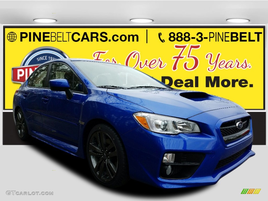 2017 WRX Premium - WR Blue Pearl / Carbon Black photo #1