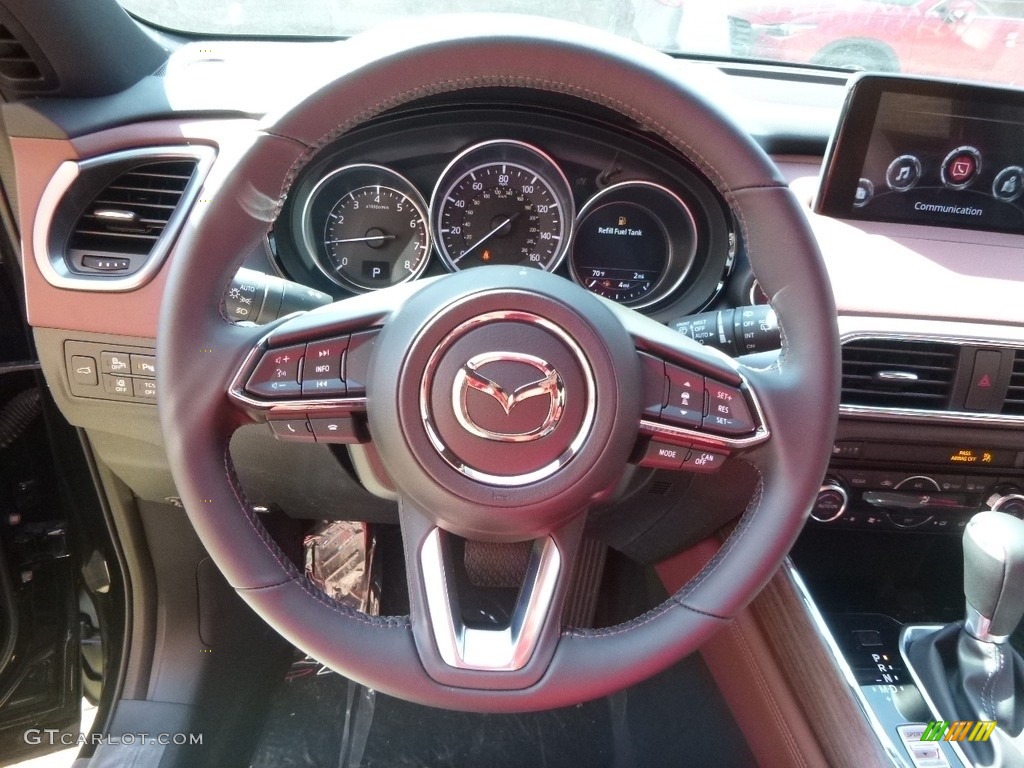 2017 Mazda CX-9 Signature AWD Signature Auburn Steering Wheel Photo #119368726