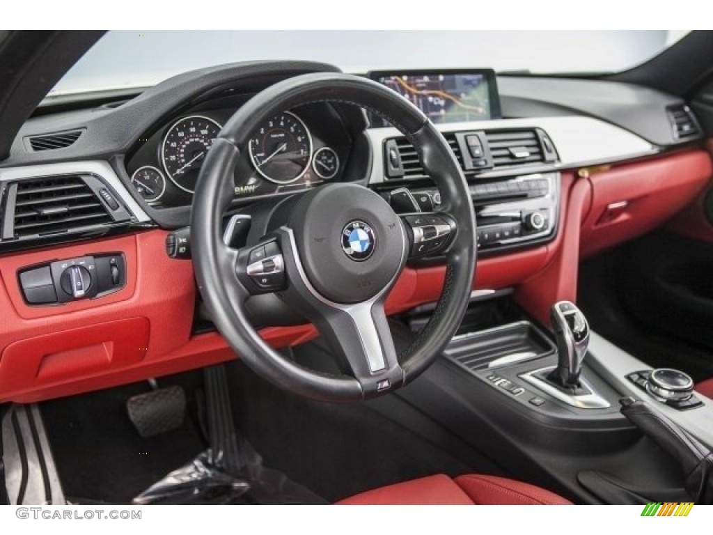 2014 4 Series 435i Coupe - Alpine White / Coral Red photo #19