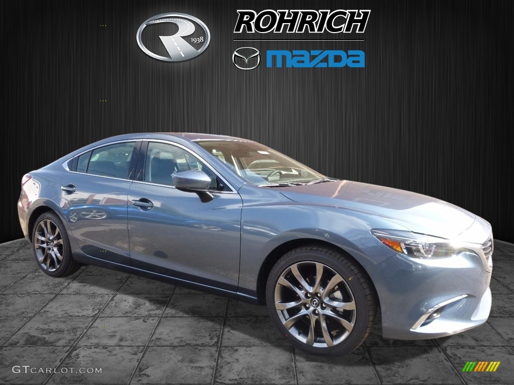 2017 Mazda6 Grand Touring - Blue Reflex Mica / Black/Espresso photo #1