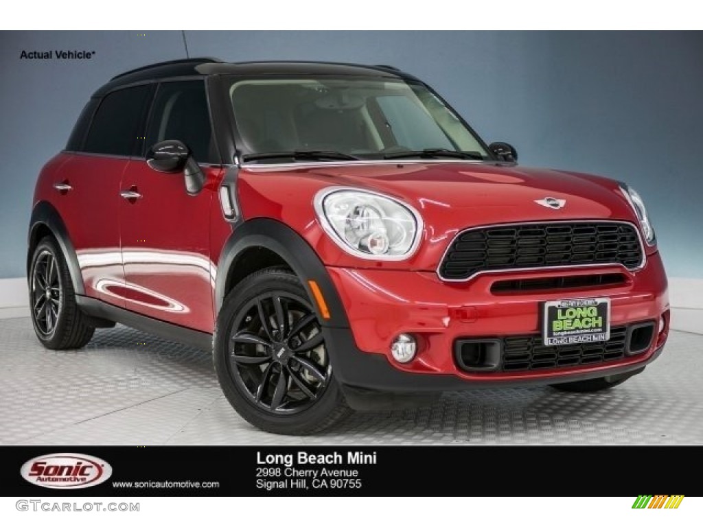 2014 Cooper S Countryman - Blazing Red Metallic / Carbon Black photo #1