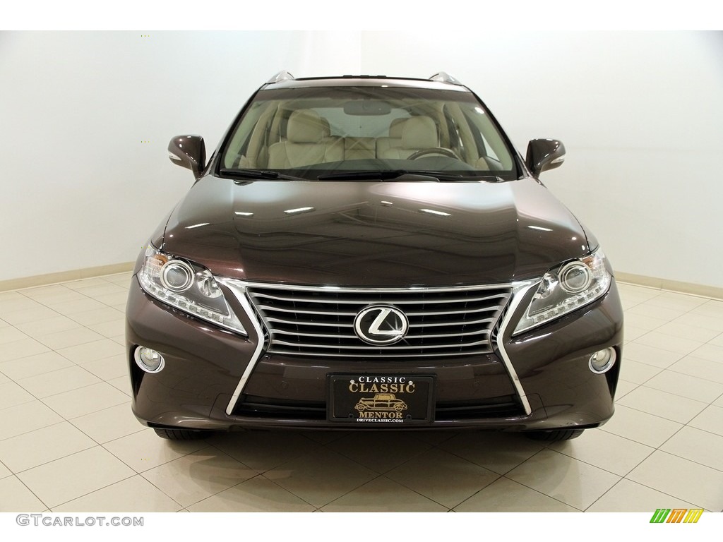 2013 RX 350 AWD - Fire Agate Pearl / Parchment/Espresso Birds Eye Maple photo #2