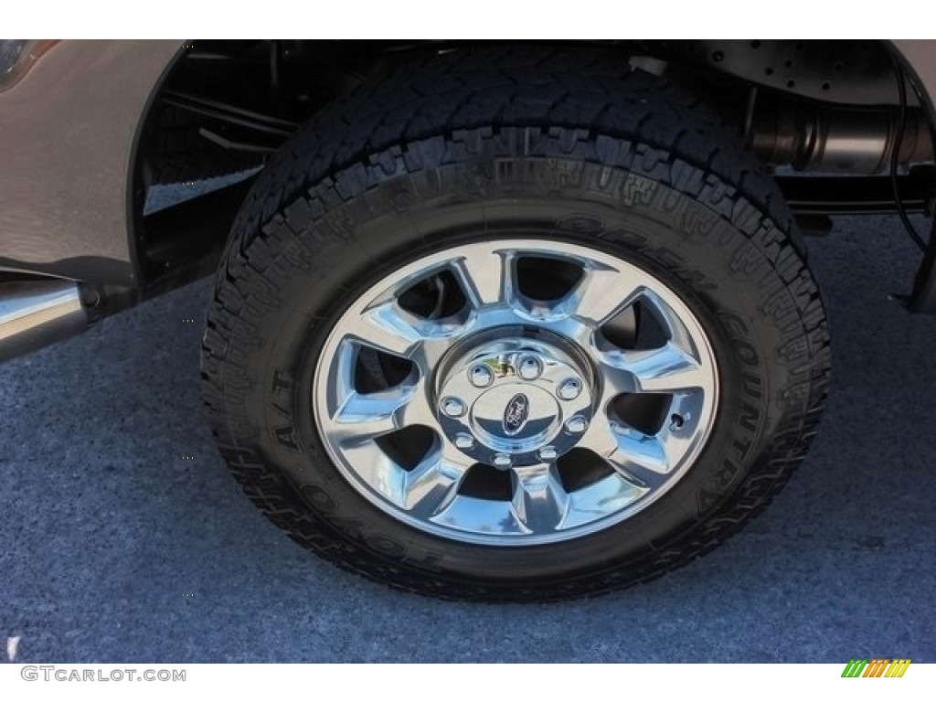 2016 F250 Super Duty Lariat Crew Cab 4x4 - Magnetic Metallic / Black photo #12