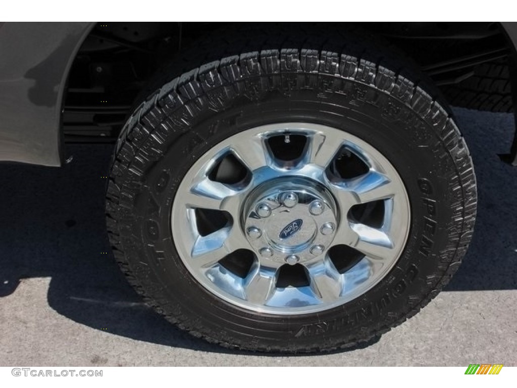 2016 F250 Super Duty Lariat Crew Cab 4x4 - Magnetic Metallic / Black photo #13