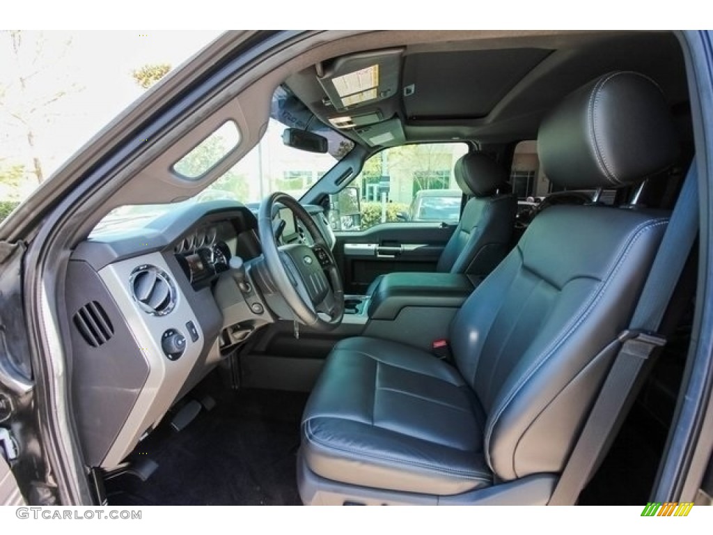 2016 F250 Super Duty Lariat Crew Cab 4x4 - Magnetic Metallic / Black photo #18