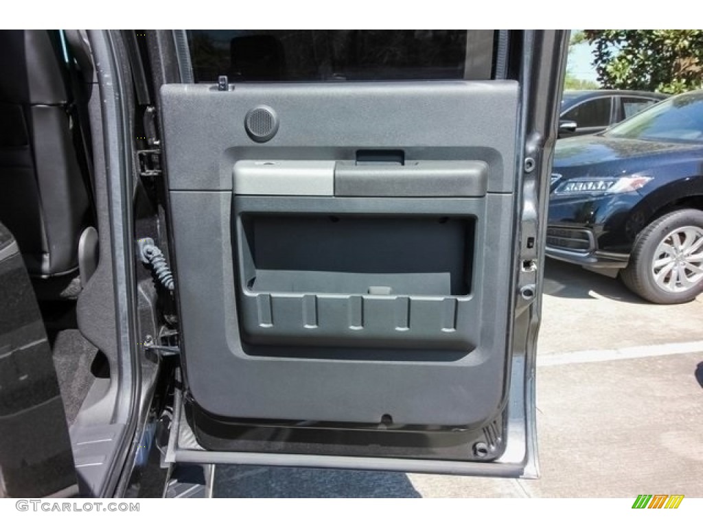 2016 F250 Super Duty Lariat Crew Cab 4x4 - Magnetic Metallic / Black photo #22