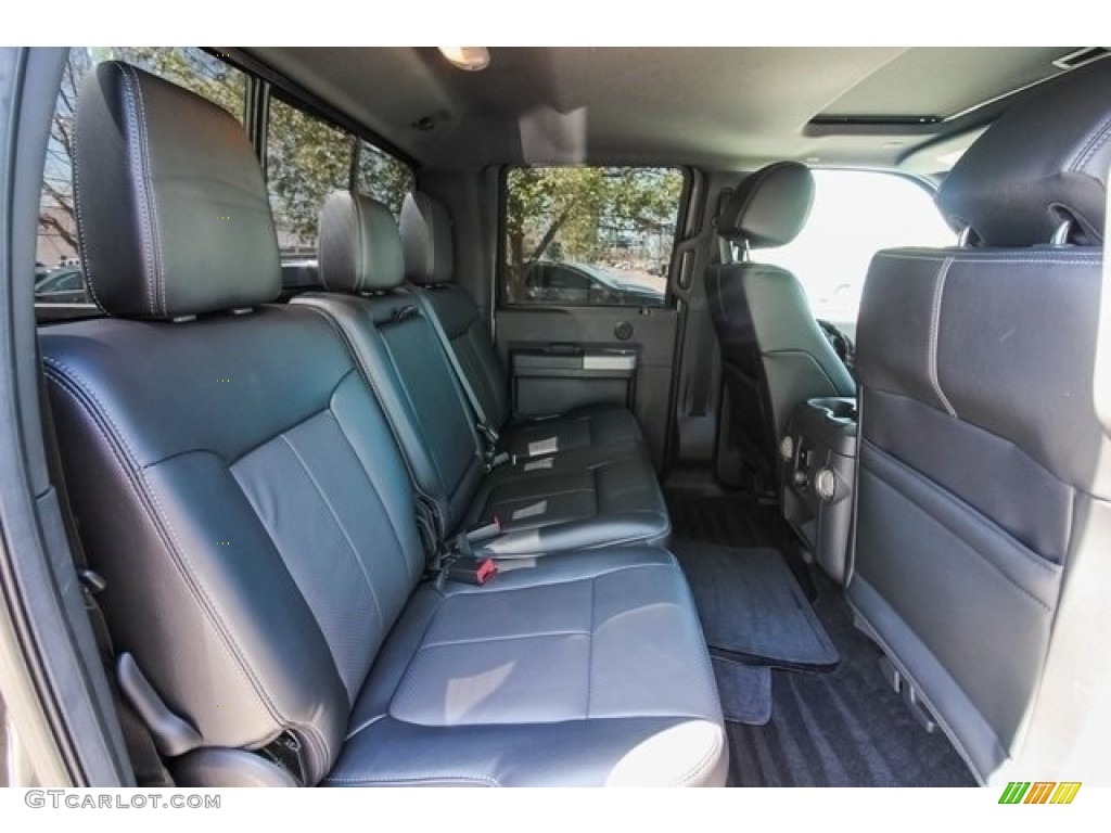 2016 F250 Super Duty Lariat Crew Cab 4x4 - Magnetic Metallic / Black photo #23