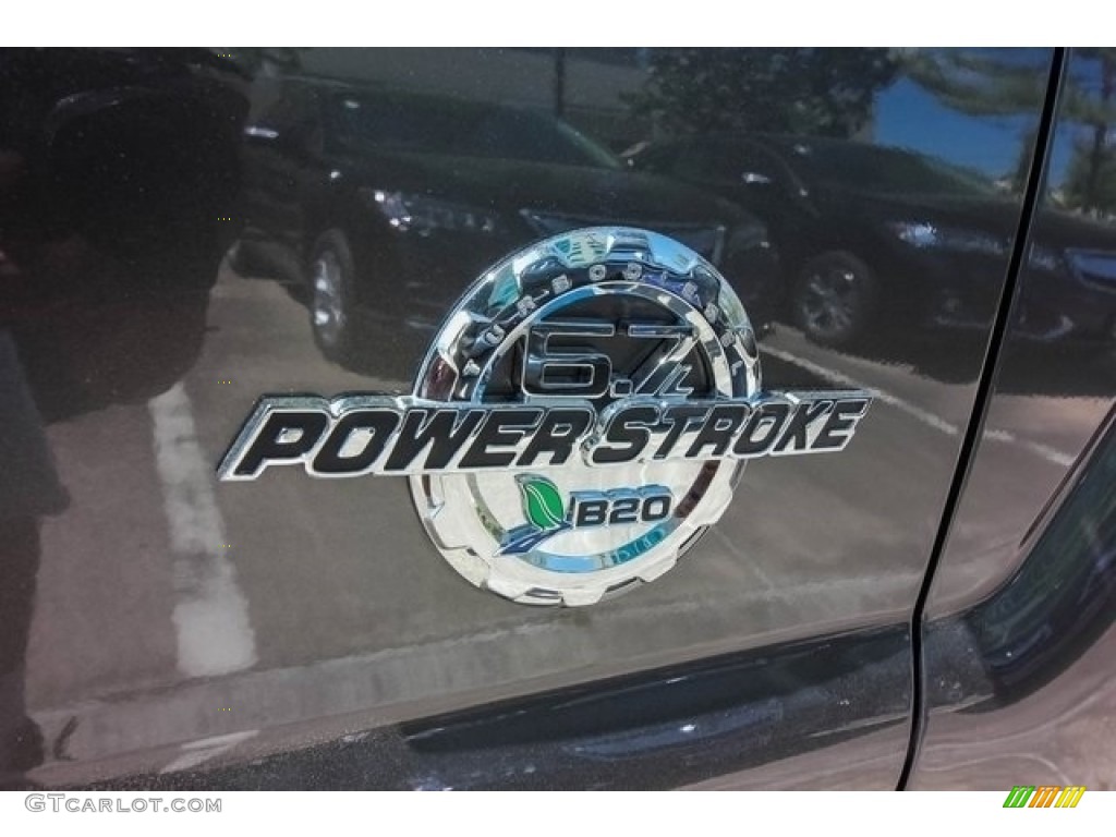 2016 F250 Super Duty Lariat Crew Cab 4x4 - Magnetic Metallic / Black photo #27