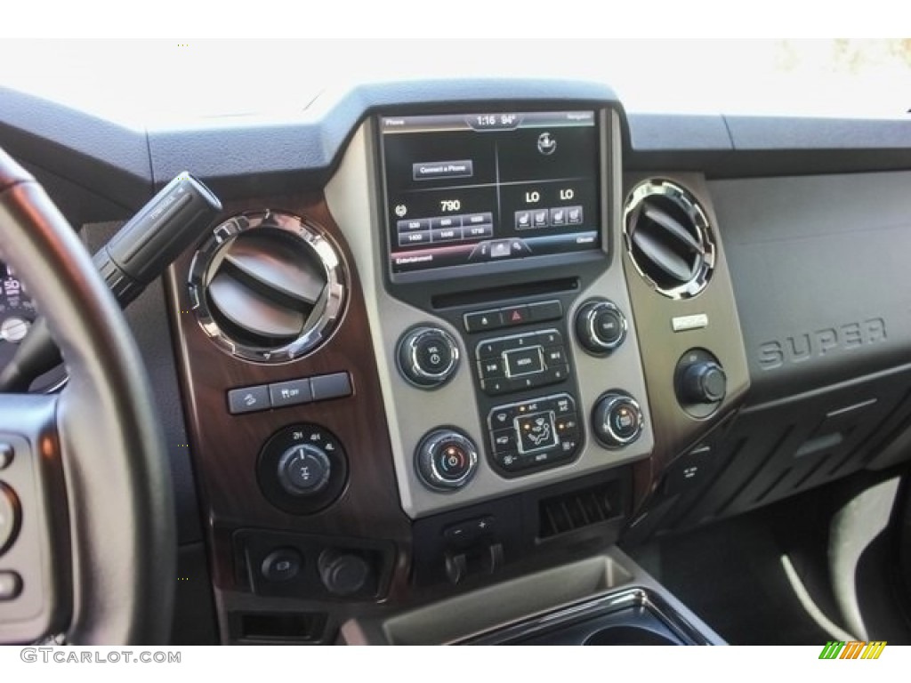 2016 F250 Super Duty Lariat Crew Cab 4x4 - Magnetic Metallic / Black photo #36