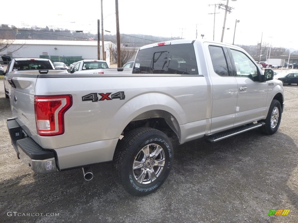 2017 F150 XLT SuperCab 4x4 - Ingot Silver / Earth Gray photo #2