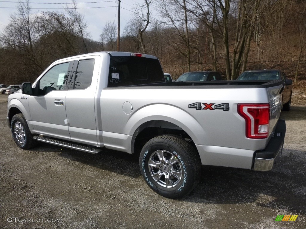 2017 F150 XLT SuperCab 4x4 - Ingot Silver / Earth Gray photo #4