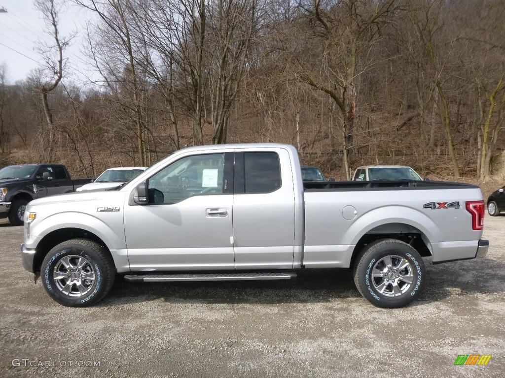 2017 F150 XLT SuperCab 4x4 - Ingot Silver / Earth Gray photo #5