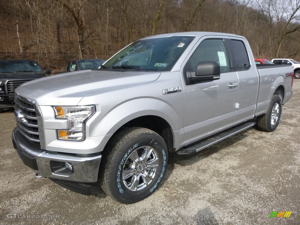 2017 F150 XLT SuperCab 4x4 - Ingot Silver / Earth Gray photo #6