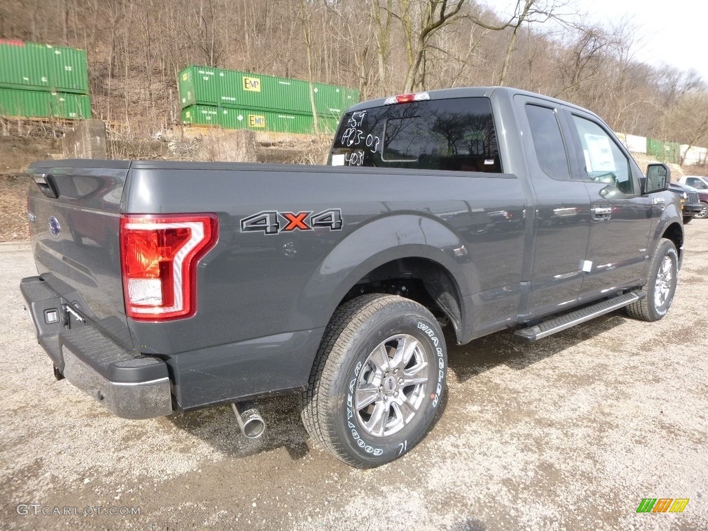 2017 F150 XLT SuperCab 4x4 - Lithium Gray / Earth Gray photo #2