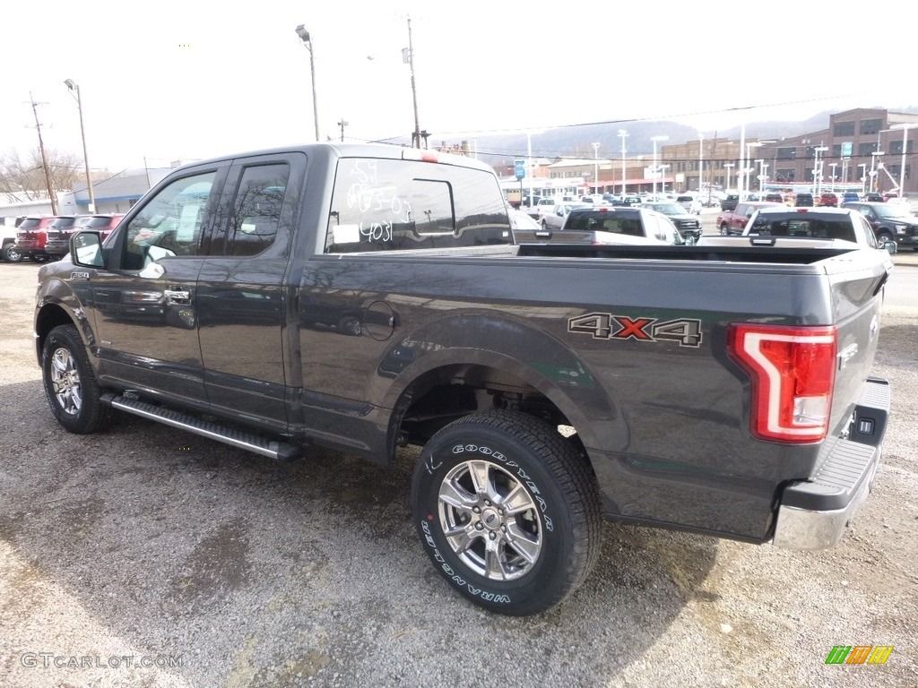 2017 F150 XLT SuperCab 4x4 - Lithium Gray / Earth Gray photo #4