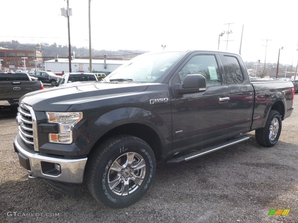 2017 F150 XLT SuperCab 4x4 - Lithium Gray / Earth Gray photo #6