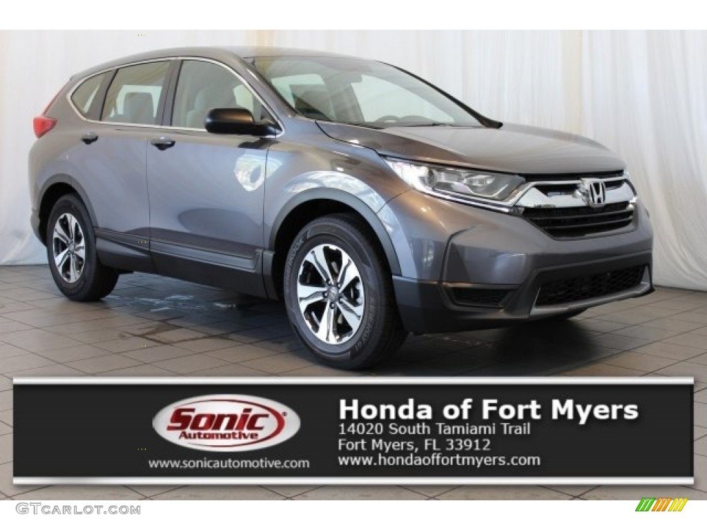 2017 CR-V LX - Modern Steel Metallic / Gray photo #1
