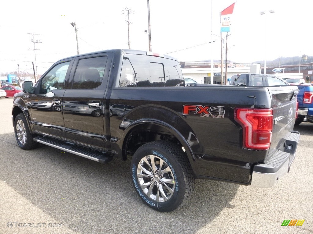 2017 F150 Lariat SuperCrew 4X4 - Shadow Black / Black photo #4