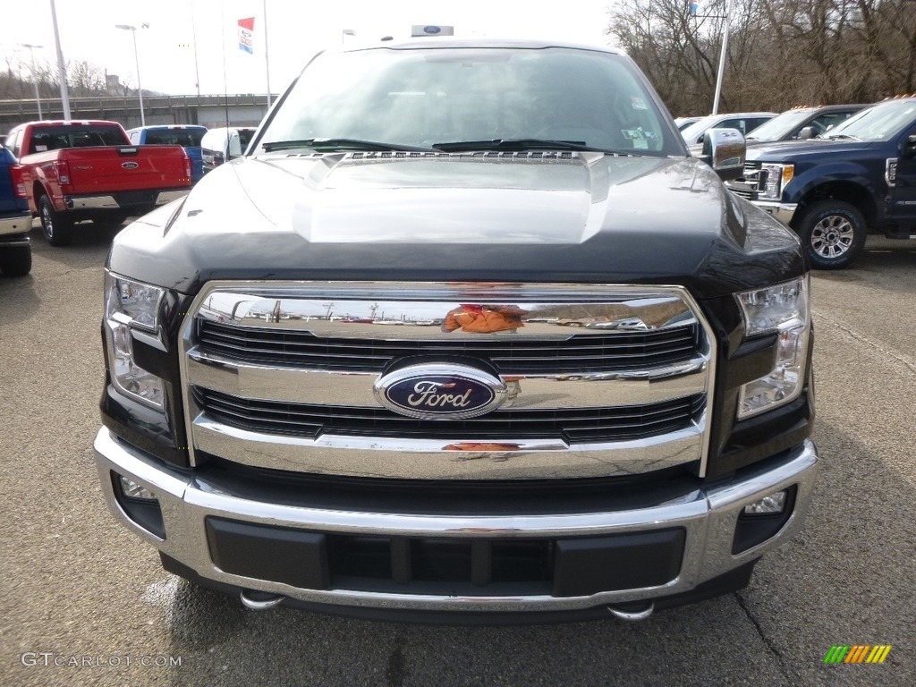 2017 F150 Lariat SuperCrew 4X4 - Shadow Black / Black photo #7