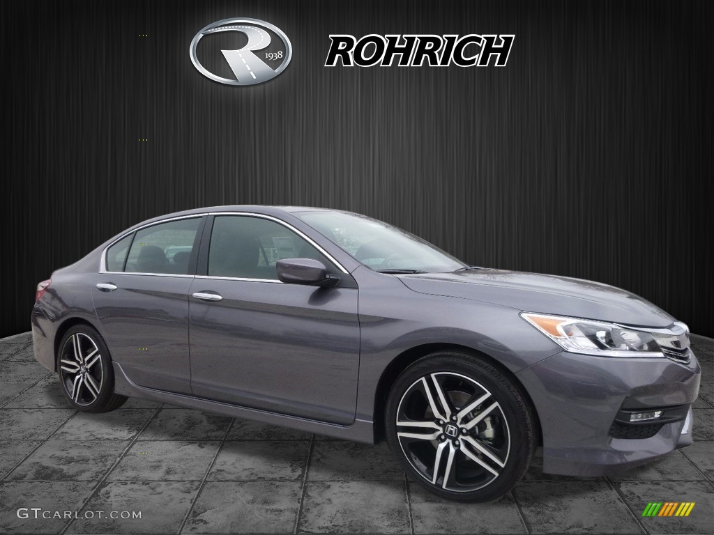 2017 Accord Sport Special Edition Sedan - Modern Steel Metallic / Black photo #1