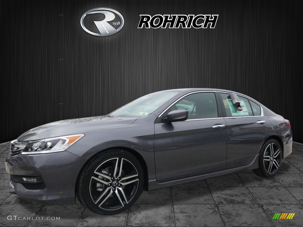 2017 Accord Sport Special Edition Sedan - Modern Steel Metallic / Black photo #4