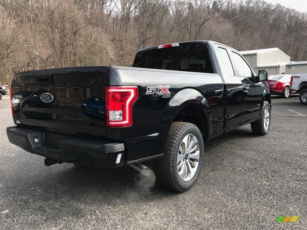 2017 F150 XL SuperCab 4x4 - Shadow Black / Black photo #6