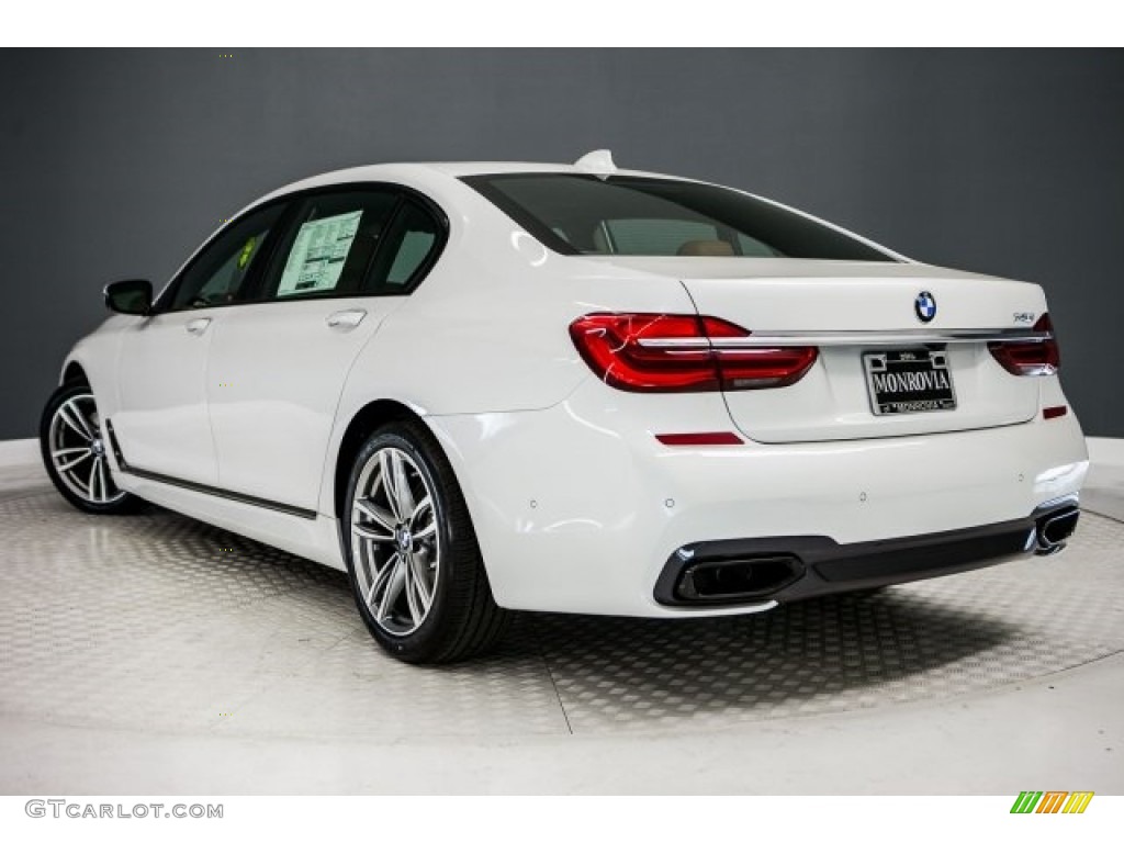 2017 7 Series 740i Sedan - Mineral White Metallic / Cognac photo #3