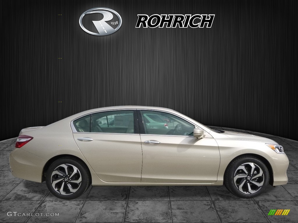 2017 Accord EX-L V6 Sedan - Champagne Frost Pearl / Ivory photo #2