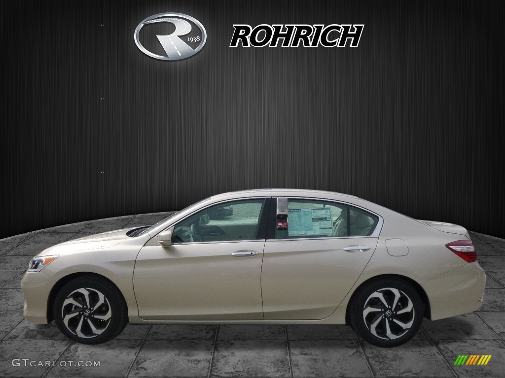 2017 Accord EX-L V6 Sedan - Champagne Frost Pearl / Ivory photo #3