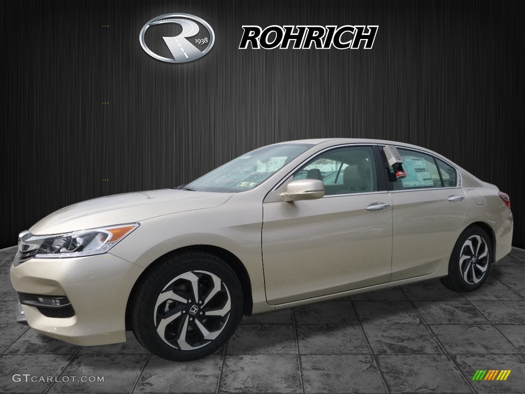 2017 Accord EX-L V6 Sedan - Champagne Frost Pearl / Ivory photo #4