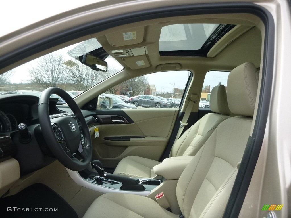 2017 Accord EX-L V6 Sedan - Champagne Frost Pearl / Ivory photo #6
