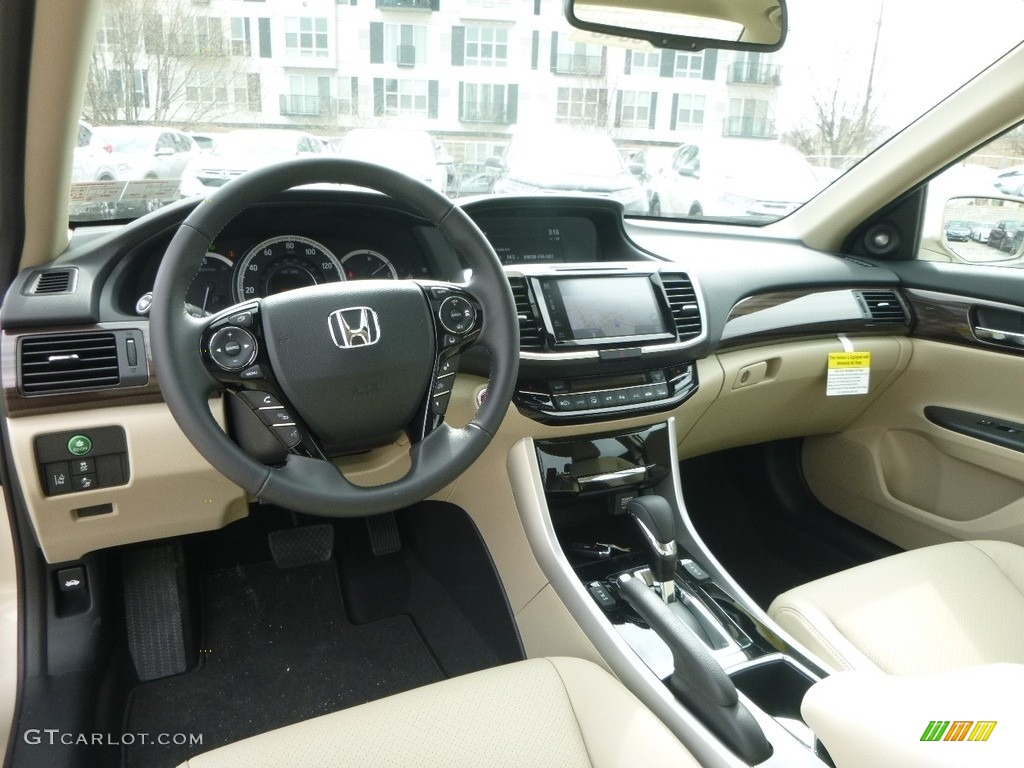 2017 Accord EX-L V6 Sedan - Champagne Frost Pearl / Ivory photo #8