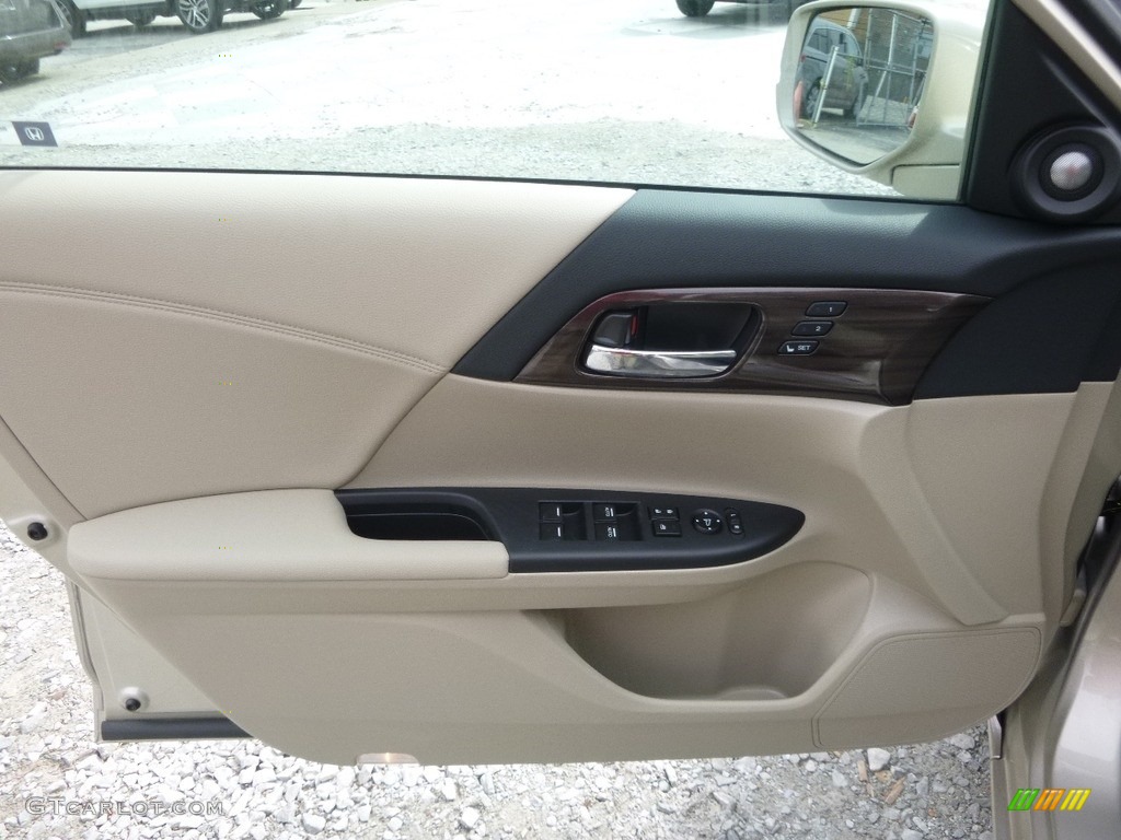 2017 Accord EX-L V6 Sedan - Champagne Frost Pearl / Ivory photo #9
