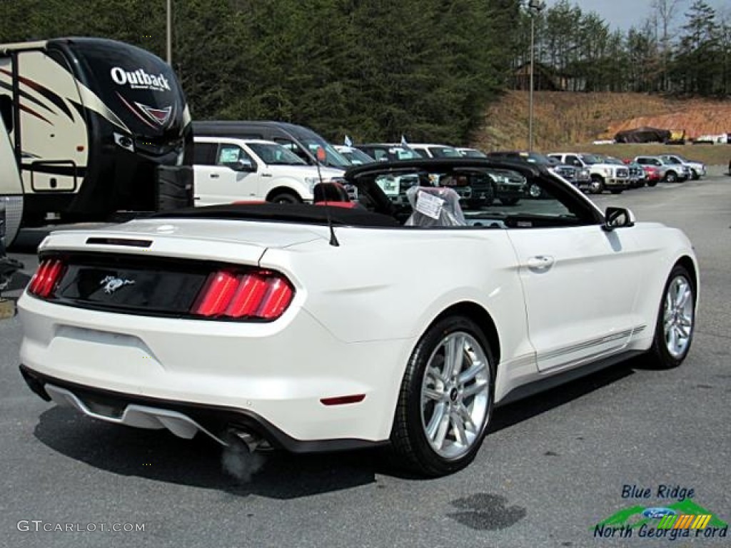 2017 Mustang EcoBoost Premium Convertible - White Platinum / Red Line photo #6