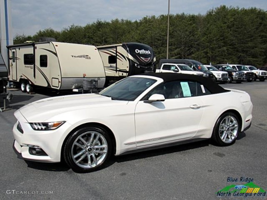 2017 Mustang EcoBoost Premium Convertible - White Platinum / Red Line photo #9