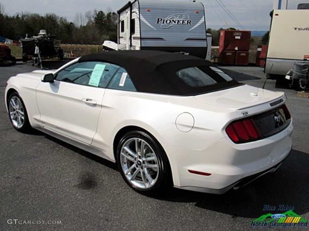 2017 Mustang EcoBoost Premium Convertible - White Platinum / Red Line photo #10