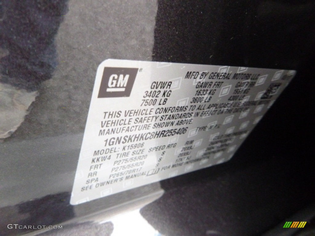 2017 Suburban LT 4WD - Tungsten Metallic / Jet Black photo #17