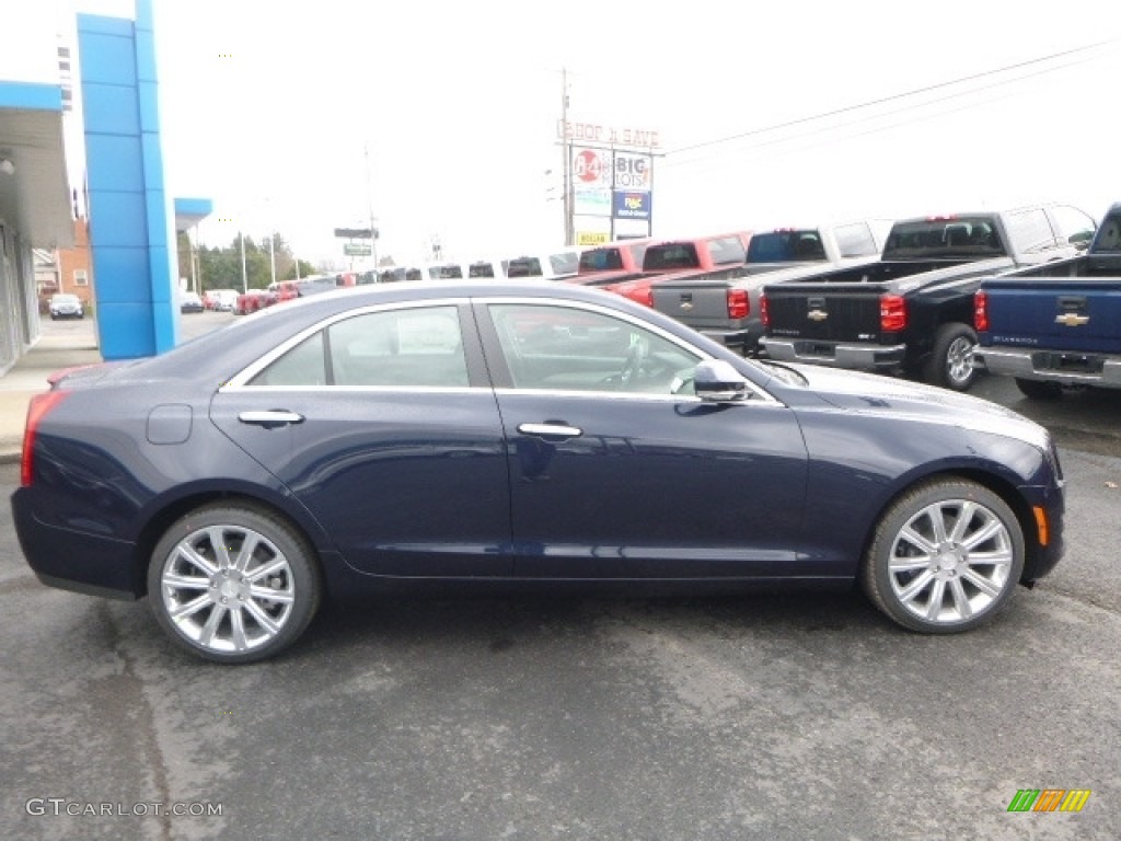 2017 ATS Luxury AWD - Dark Adriatic Blue Metallic / Jet Black photo #3