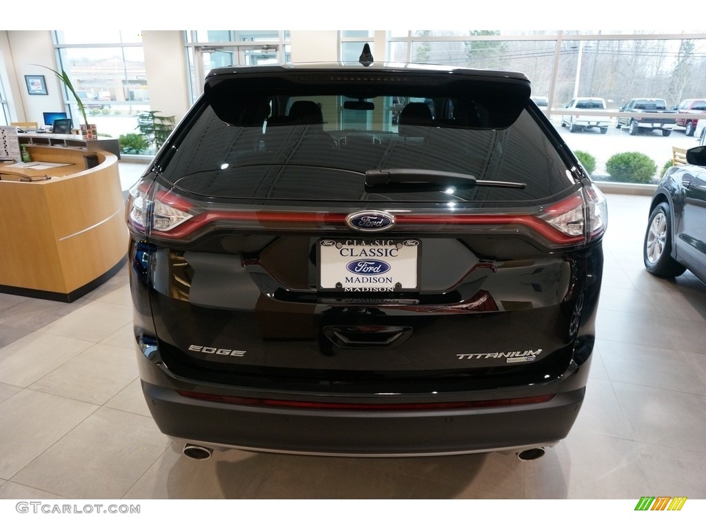 2017 Edge Titanium AWD - Shadow Black / Ebony photo #3