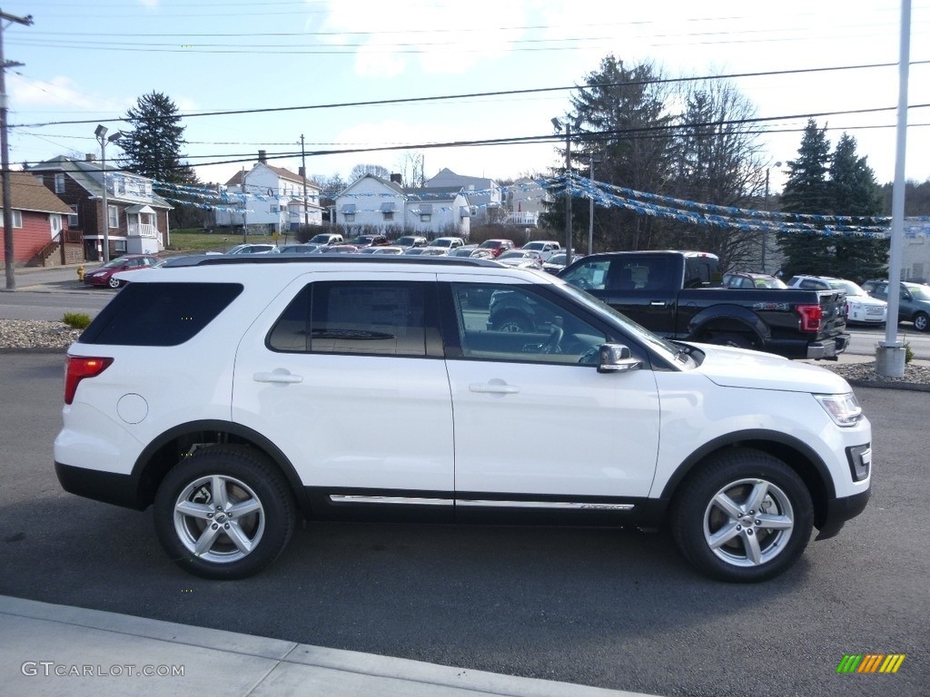 2017 Explorer XLT 4WD - Oxford White / Ebony Black photo #4