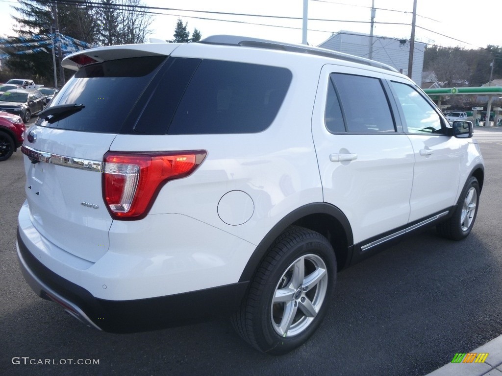 2017 Explorer XLT 4WD - Oxford White / Ebony Black photo #5