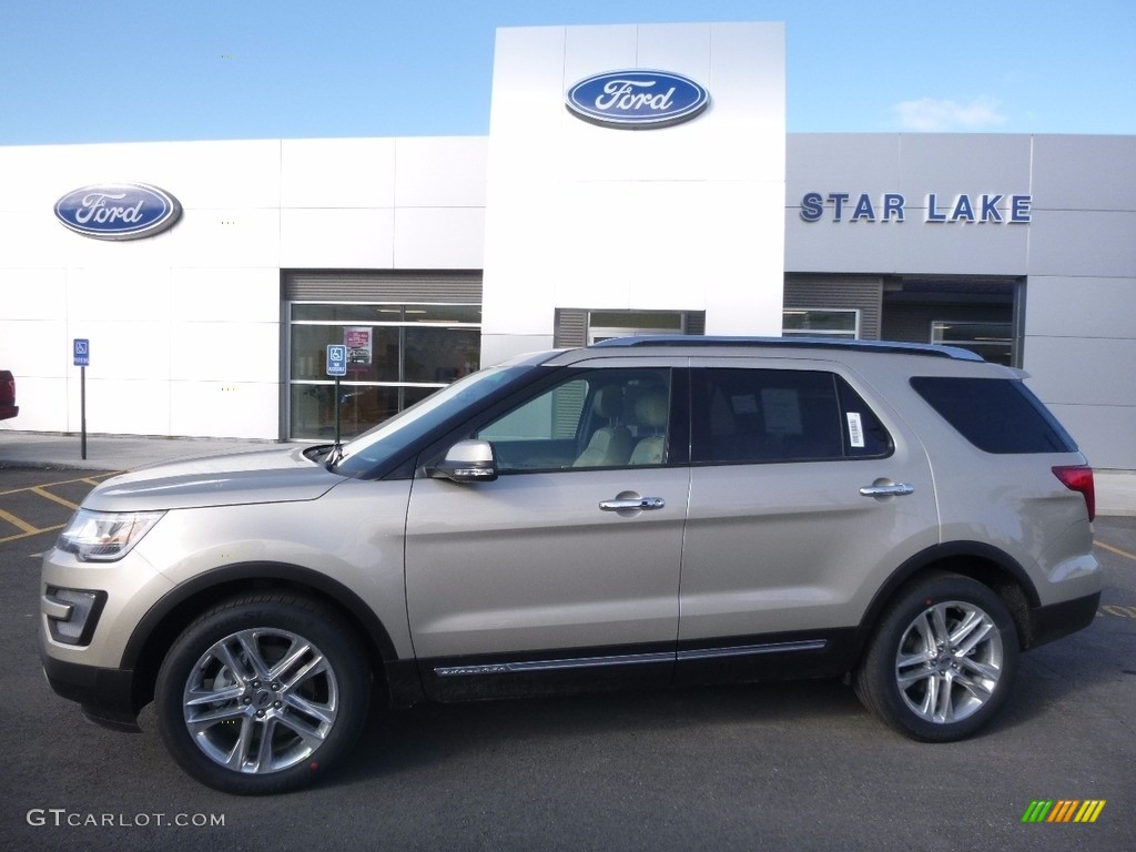2017 Explorer Limited 4WD - White Gold / Ebony Black photo #1